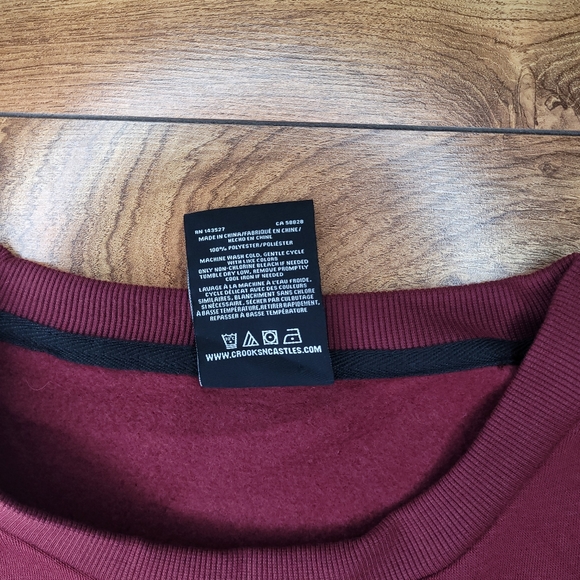 Crooks & Castles Mens 2XL crew neck sweatshirt - Picture 7 of 11